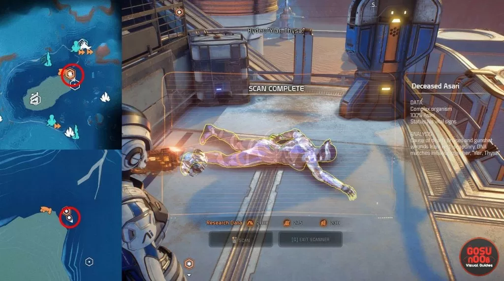 Naming the Dead Location Mass Effect Andromeda