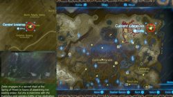 Recovered Memory 13 Spring of Power Map Zelda Breath of the Wild