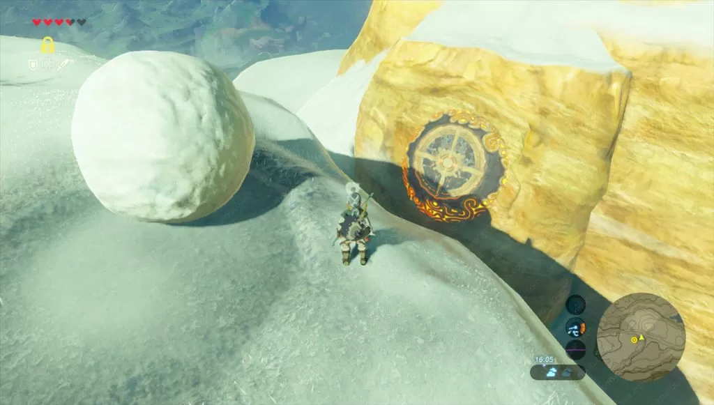 Secret of the Snowy Peaks pedestal time glow riddle zelda