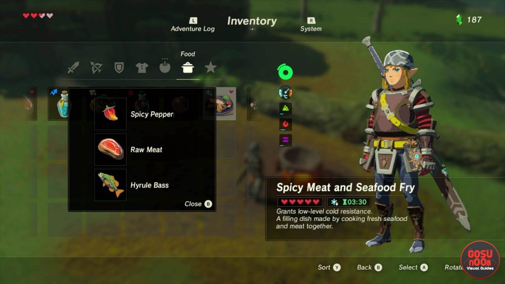 Spicy-Meat-and-seafood-fry-cold-resistance-cooking-recipe-zelda-botw