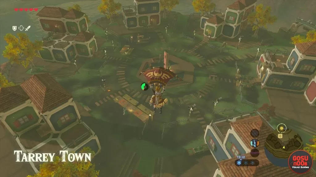 Tarrey Town finding Goron Gerudo Rito Zora quest guide Zelda botw
