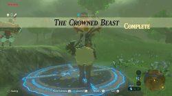 The Crowned Beast Shrine Quest complete Zelda