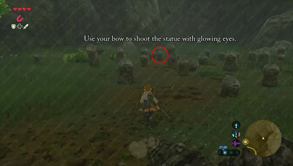 The Cursed Statue riddle solution zelda botw