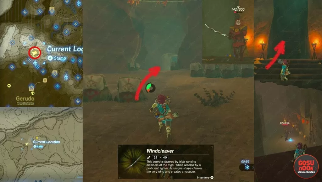 Windcleaver Weapon Location Zelda Breath of the Wild