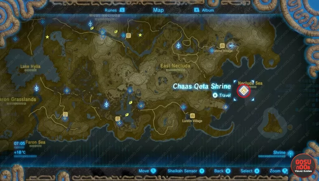 climbing gear location zelda botw