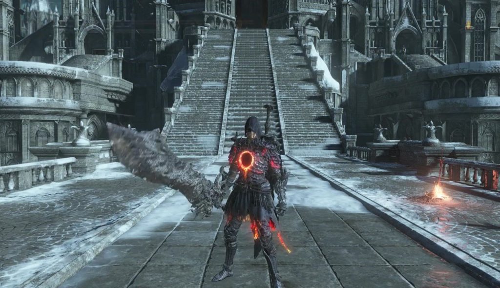 dark souls 3 ringed knight armor weapons