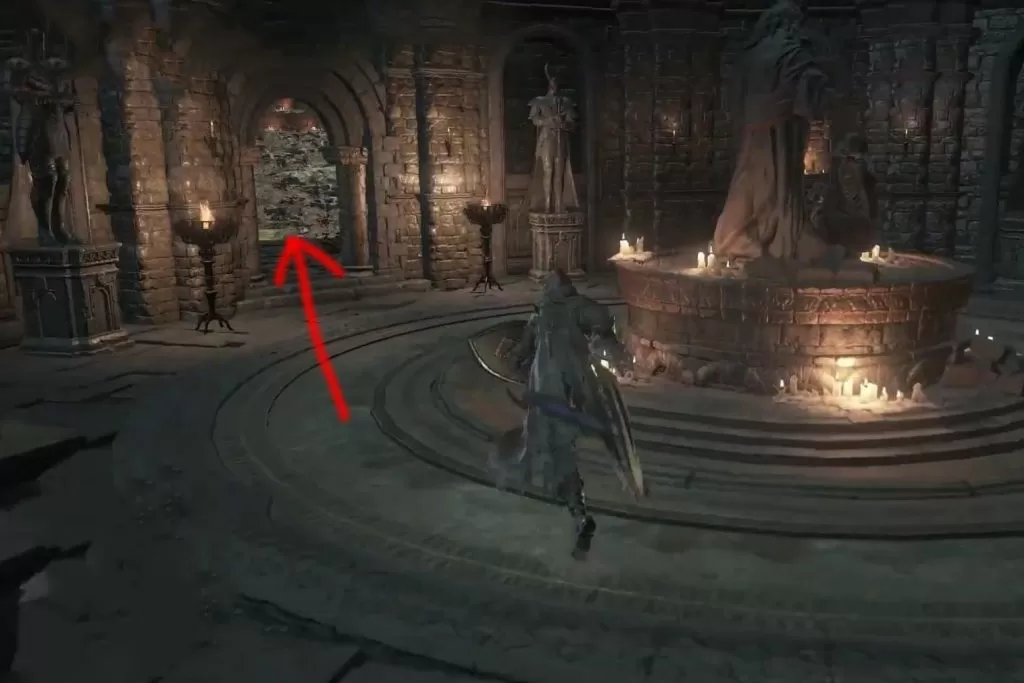 divine spear monument location dks3