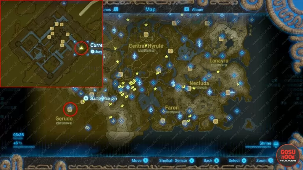 gerudo town hilya shrine location