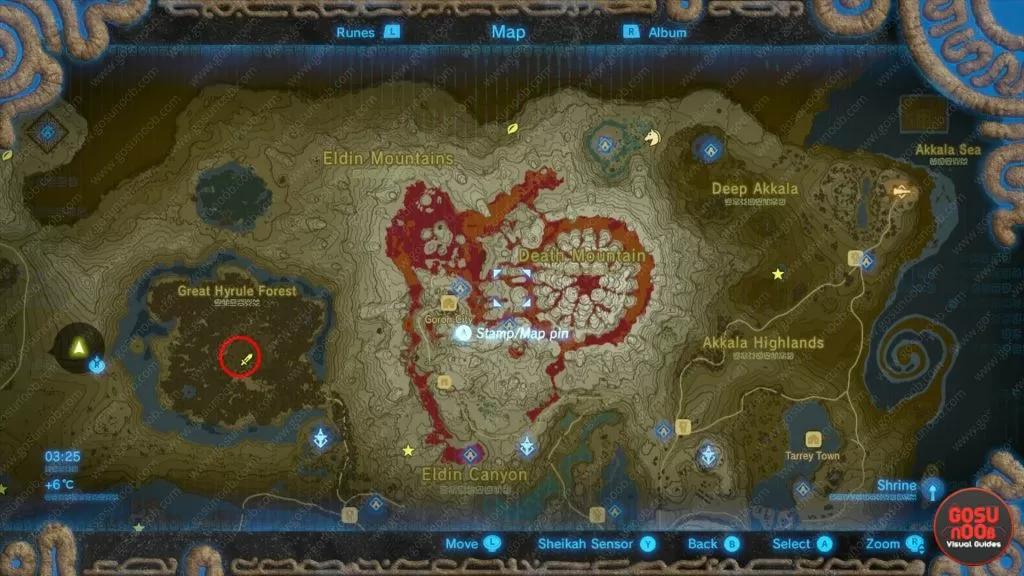 hestu third location zelda botw