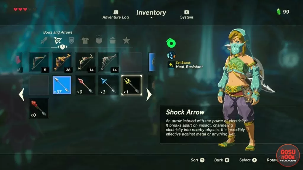 how to get shock arrows divine beast vah ruta quest