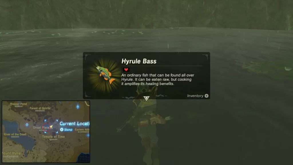 hyrule bass map location zelda botw