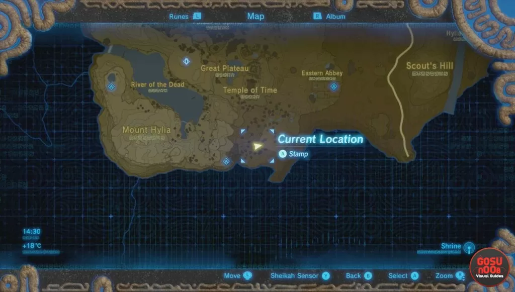 old man hut location zelda botw