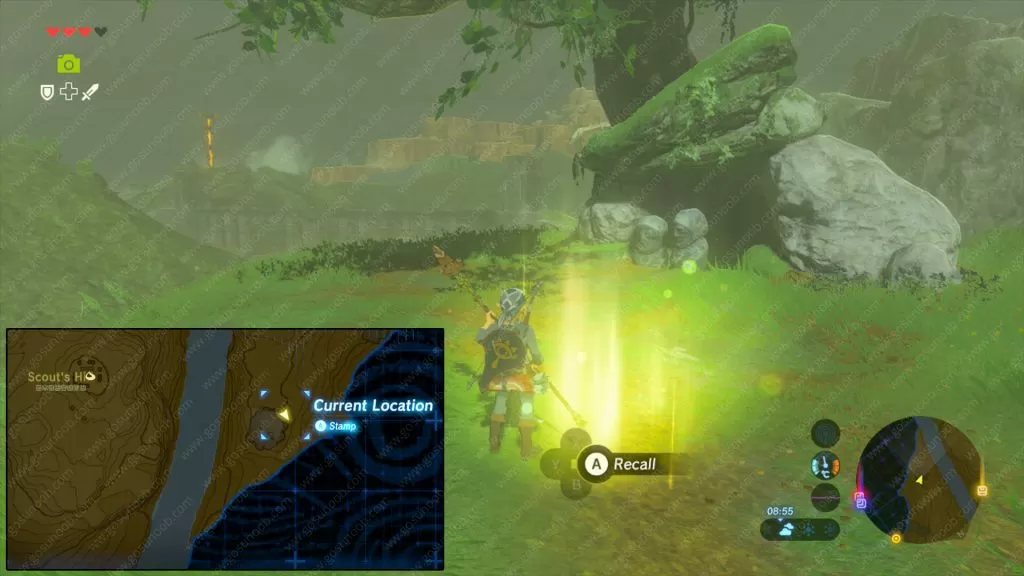 recovered memory 11 location zelda botw