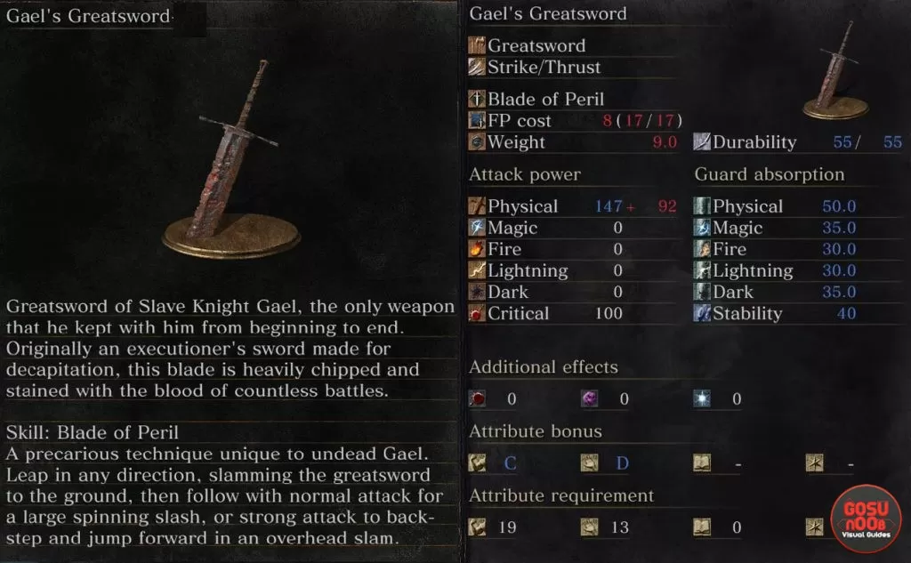 ringed city gael's greatsword