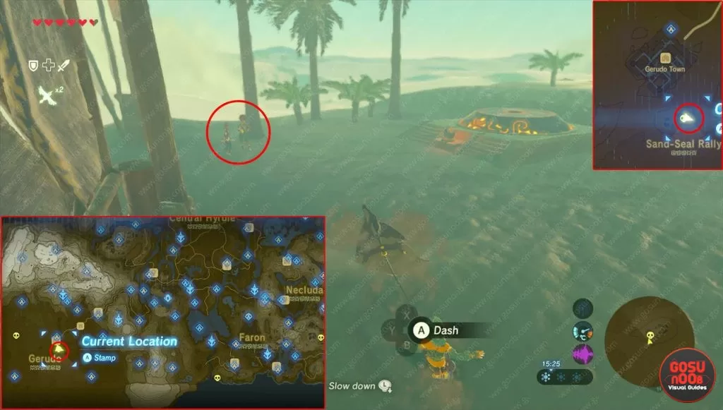 sand seal racing zelda botw