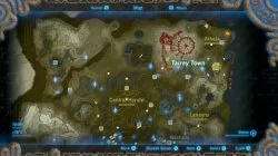 tarrey town location map zelda botw