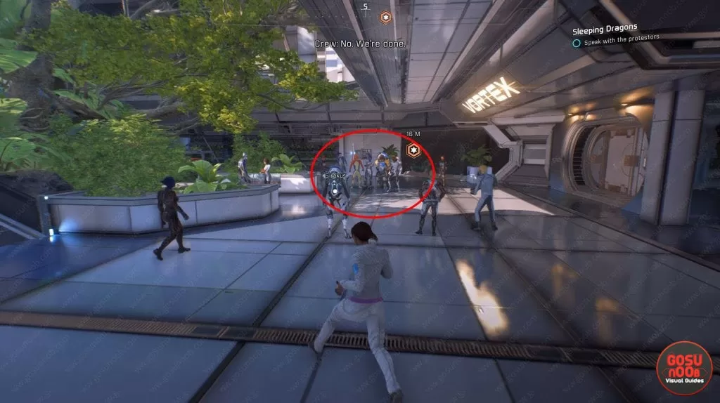 what to do with protestors me andromeda