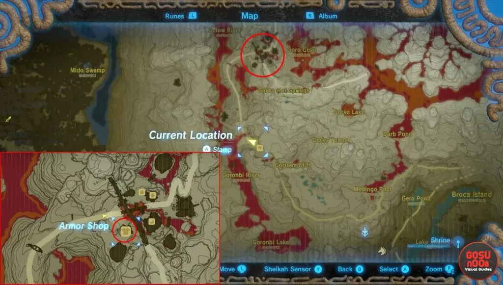 where to find flame resistant gear zelda botw