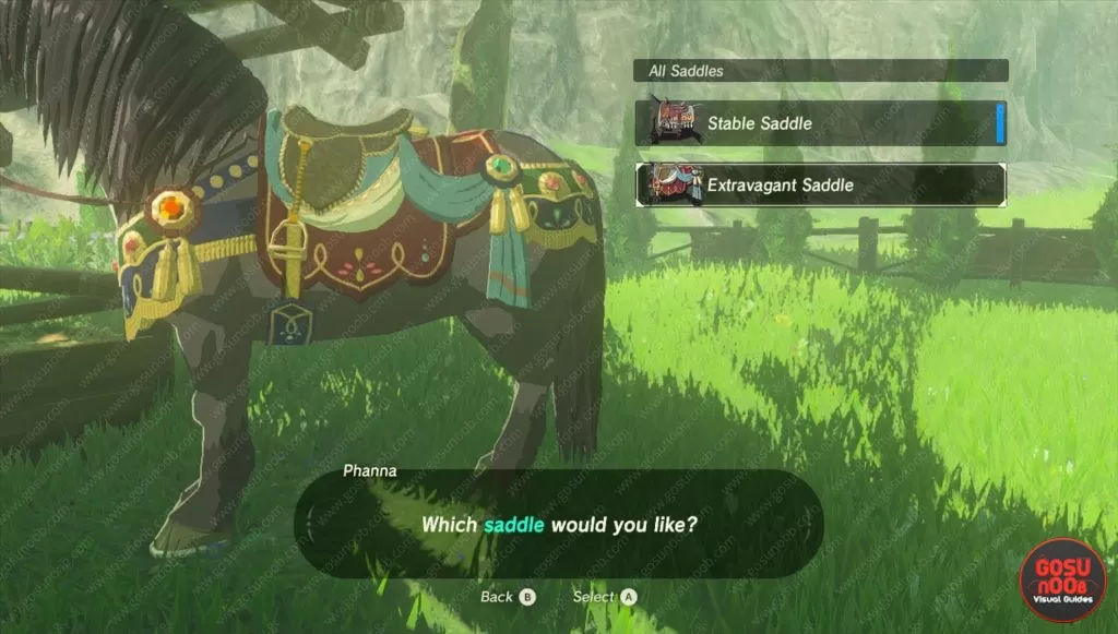 zelda botw extravagant saddle horse armor