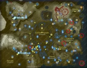 zelda botw hinox mini boss locations