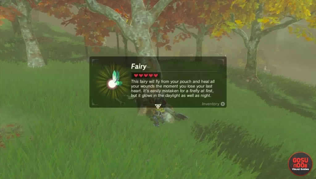 zelda breath of the wild healing fairy