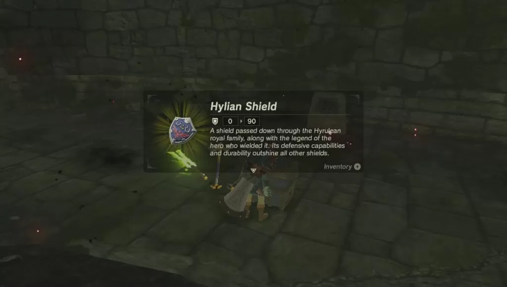 zelda breath of the wild hylian shield location