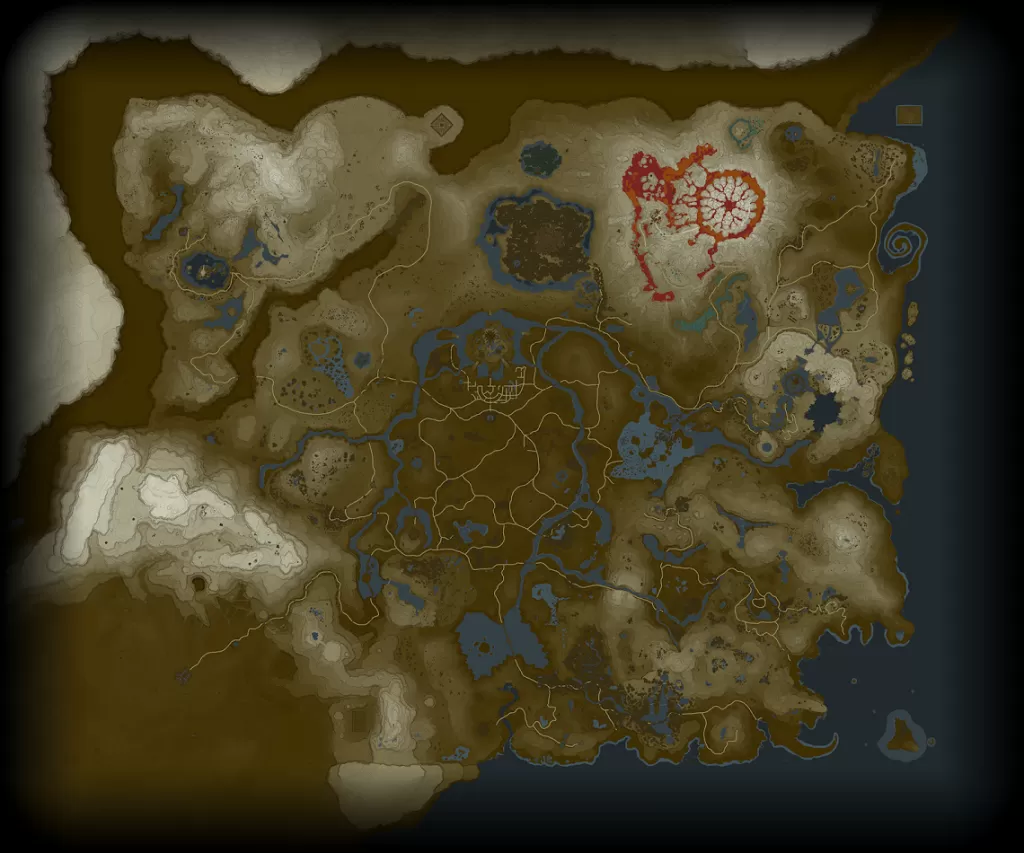 Zelda Breath of the Wild map leak