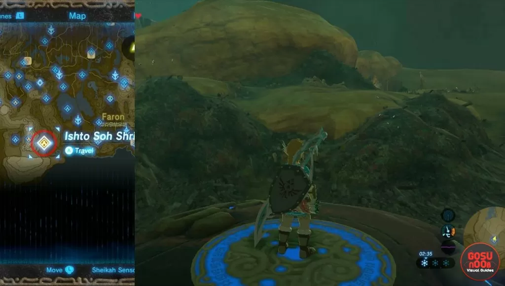 Zelda BotW Ishto Soh Shrine Location