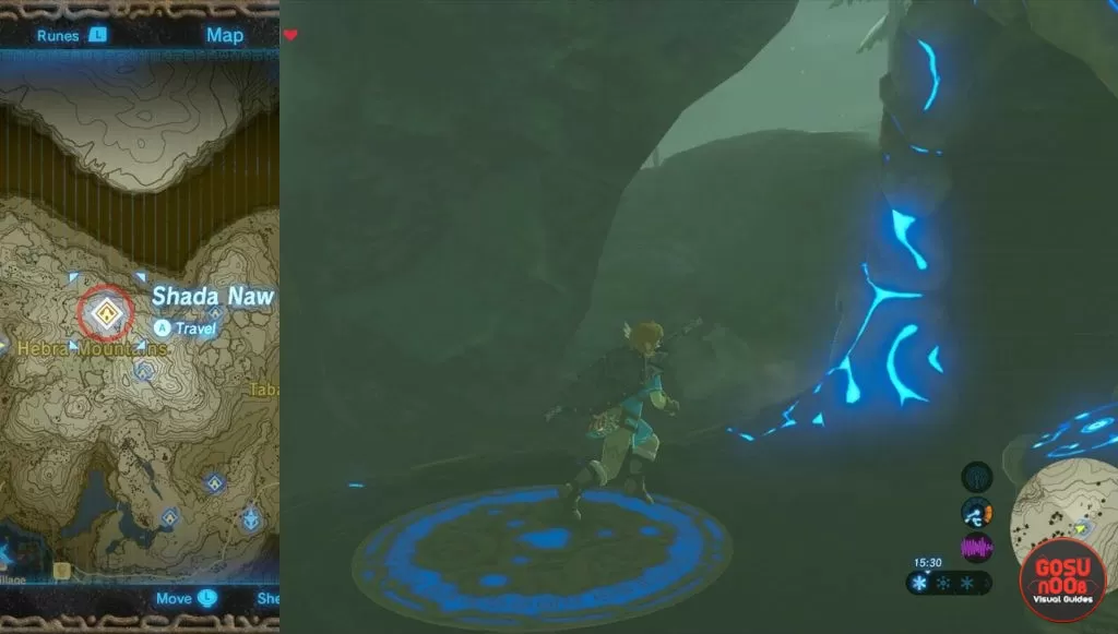 Zelda BotW Shada Naw Shrine Location