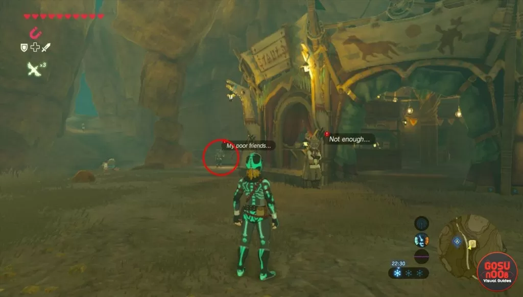 missing in action side mission zelda