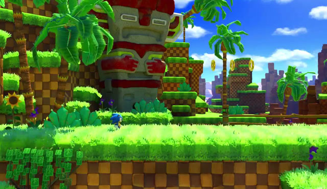 sonic forces classic green hill gameplay