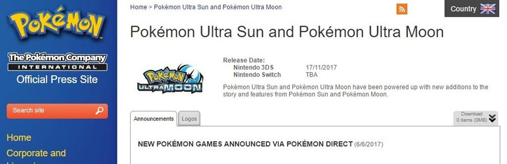 Nintendo Switch Not Getting Pokemon Ultra Sun & Ultra Moon