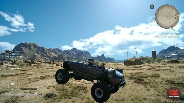 ffxv regalia type-d stuck on object