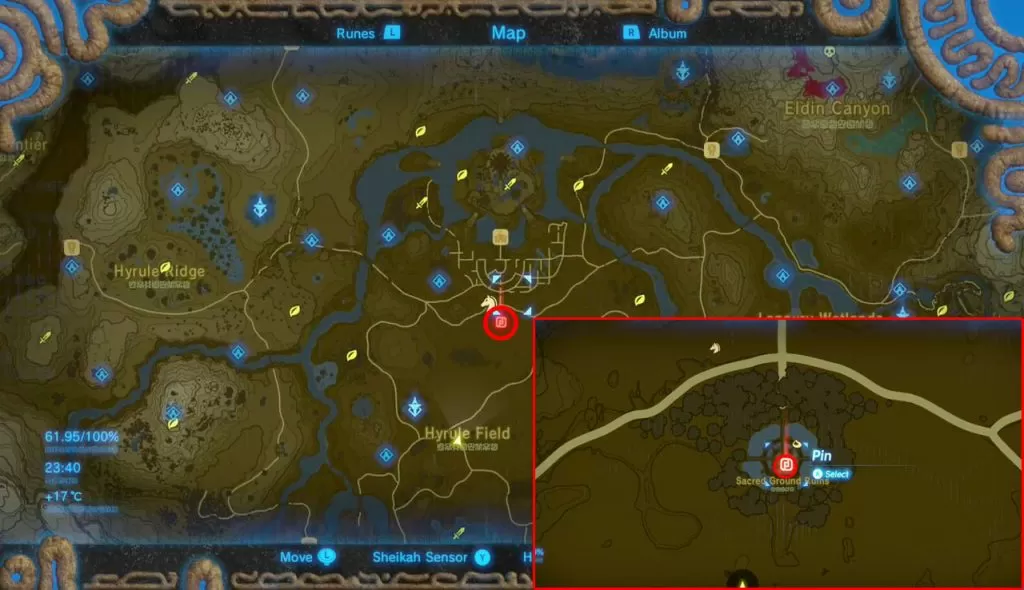 zelda breath of the wild phantom armor location