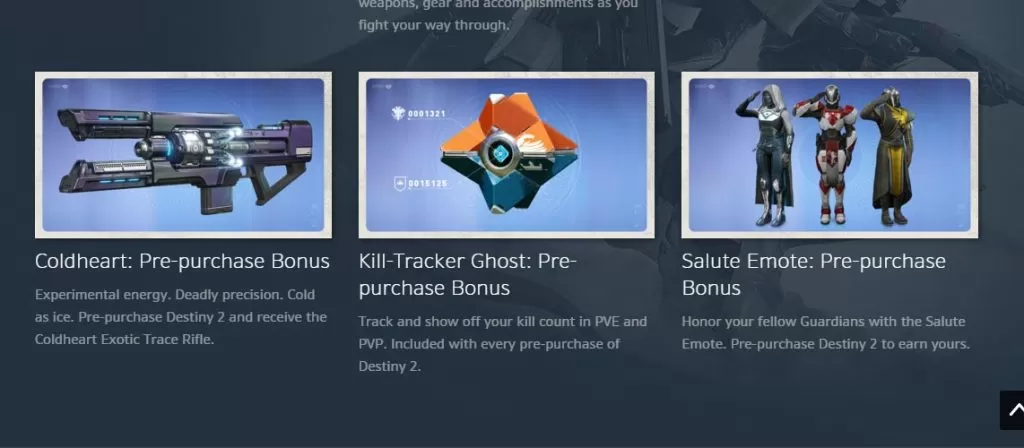 Destiny 2 Three New Preorder Bonuses Discovered on Blizzard App