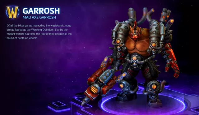 HOTS Garrosh Mad Axe Garrosh Skin