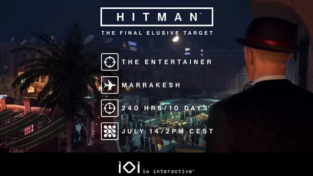 Hitman First Season Final Elusive Target #26 The Entertainer Out on Friday 14 July