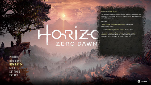 Horizon Zero Dawn How To Start New Game Plus Guide