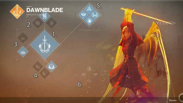 Warlock Dawnblade Subclass Abilities and Skills Showdown Destiny 2