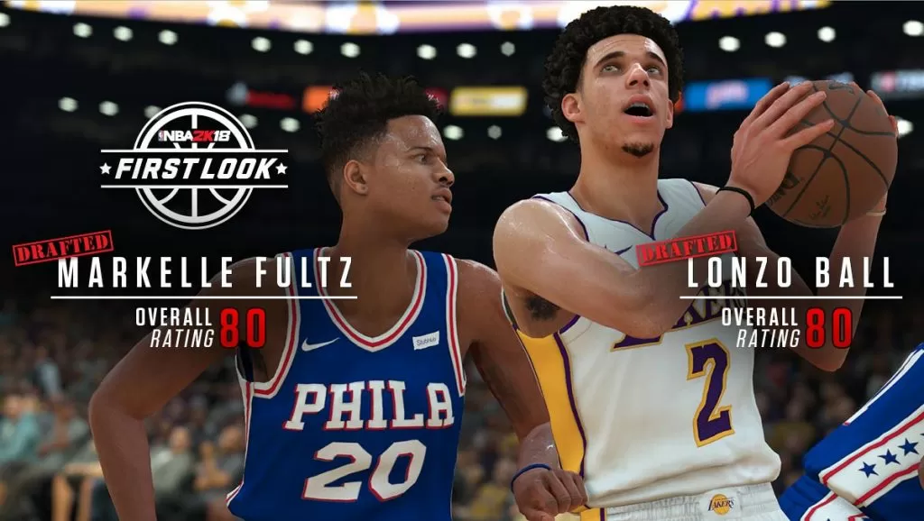 Markelle Fultz & Lonzo Ball First Look NBA 2K18