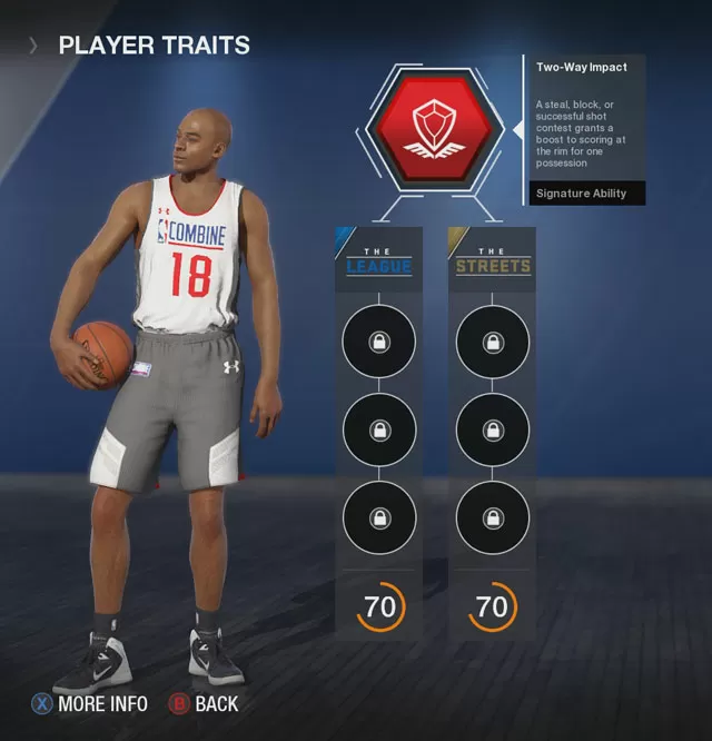 NBA Live 18 All Signature Ability Descriptions of Primary Trait