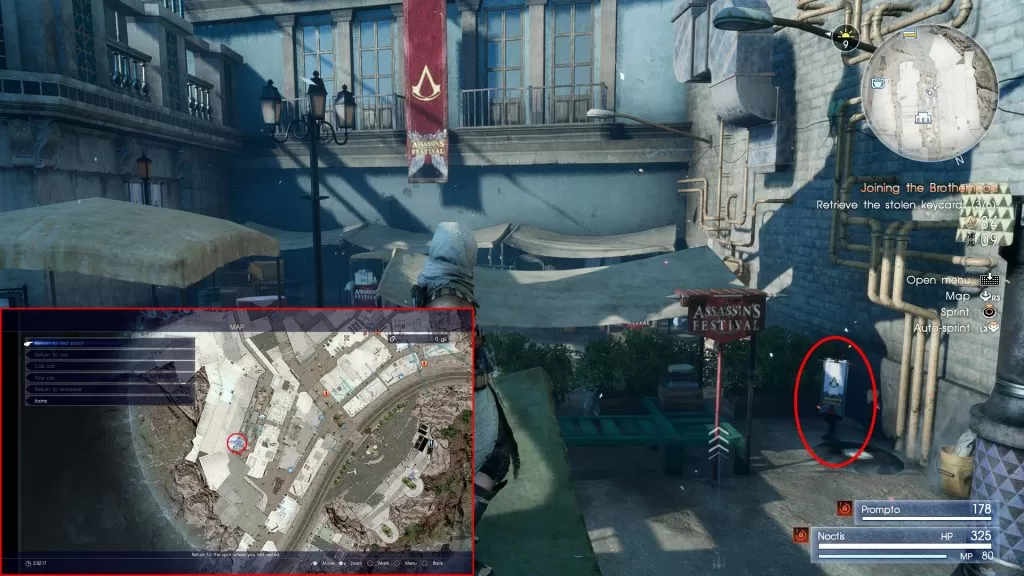 assassin flag location market