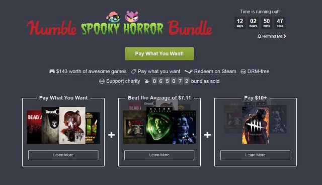 humble spooky horror bundle
