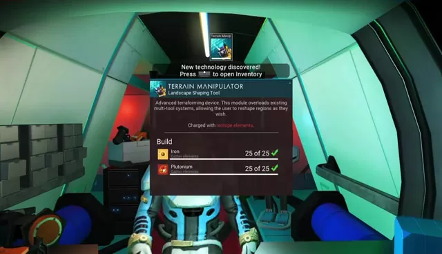 no man's sky terrain manipulator location