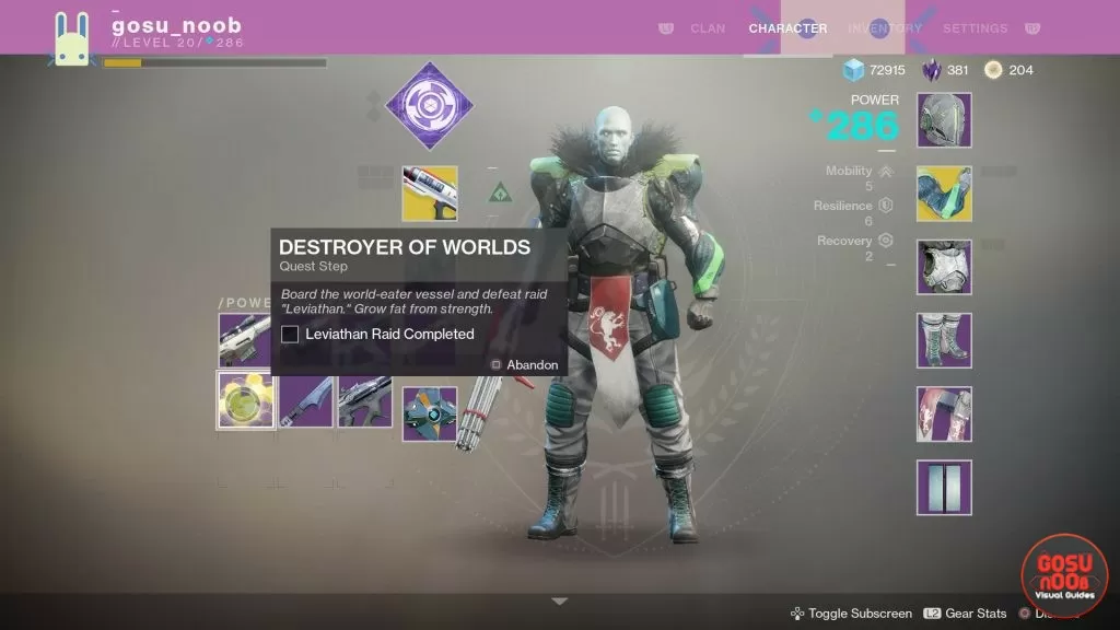 Destiny 2 Destroyer of Worlds Quest