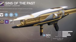 Destiny 2 Leviathan Weapon Sins of the Past