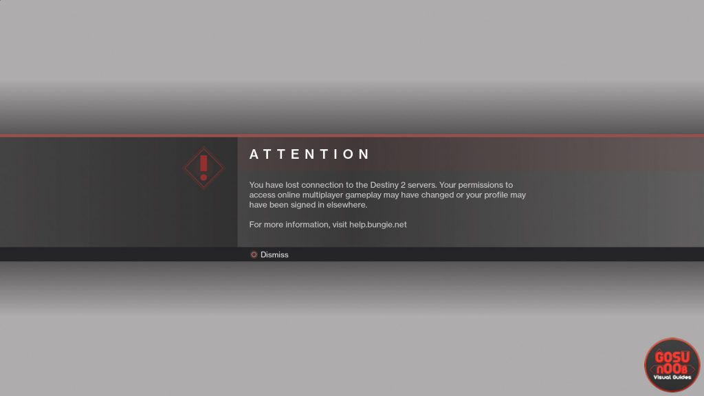 Destiny 2 Permission to access multiplayer online changed