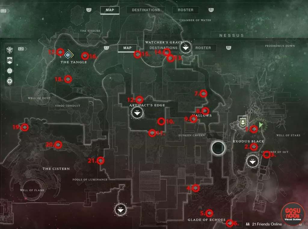 Destiny 2 Region Chest Locations on Nessus