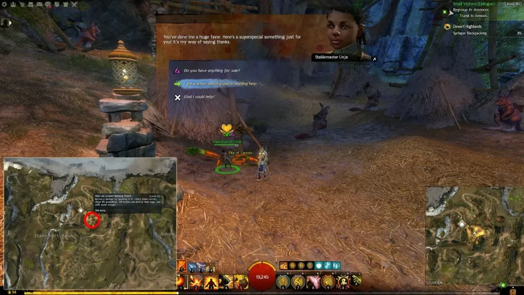 GW2 Stablemaster Unja Location