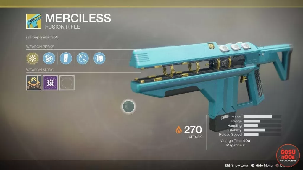 destiny 2 merciless fusion rifle